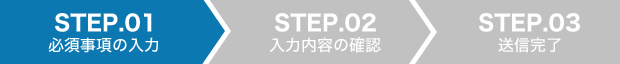 STEP.01 必須事項の入力